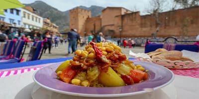 Exploring Chefchaouen Morocco: Culture, Gastronomy, Tourism, and Outdoor Adventures 10 Chefchaouen-Marisco-Twins-food-couscous