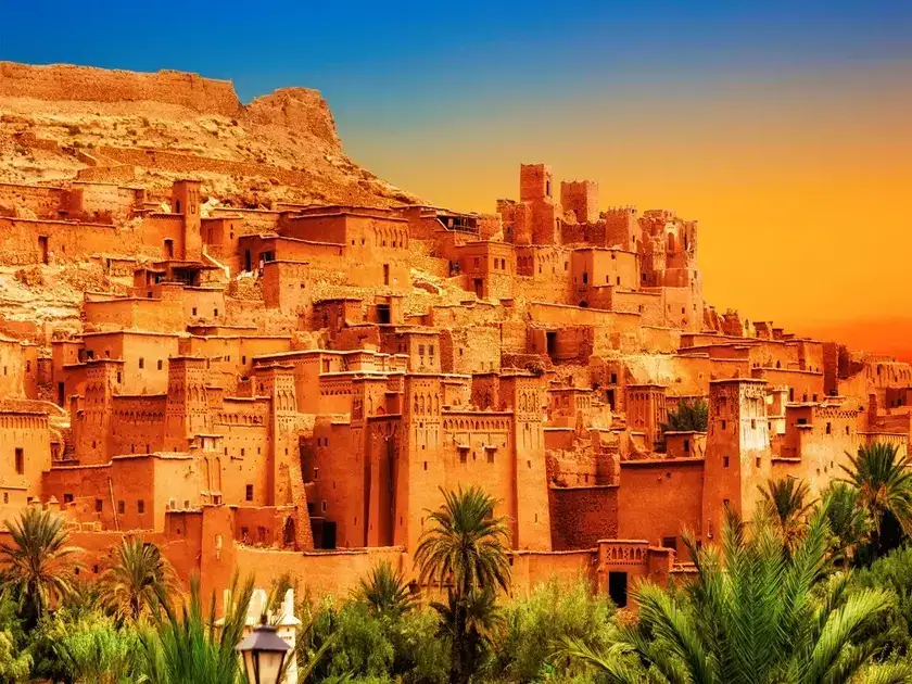 Ait Ben Haddou kasbah UNESCO site golden hour