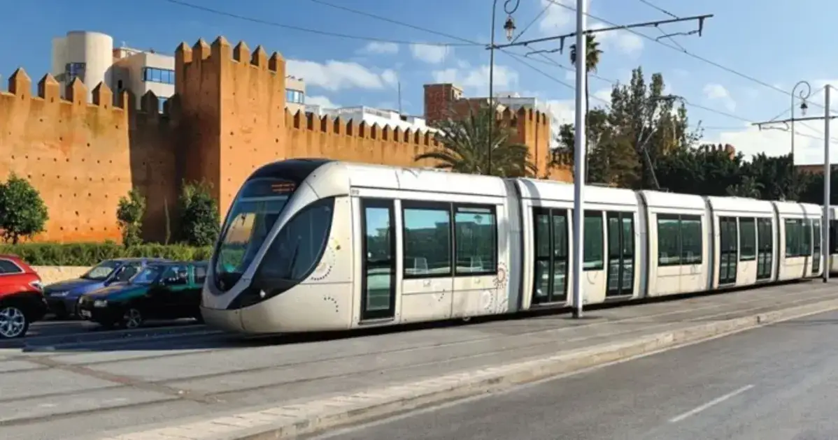 Rabat tramway system showing modern urban transport in Morocco